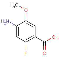 1001346-91-3 4-Amino-2-fluoro-5-methoxybenzoic acid chemical structure