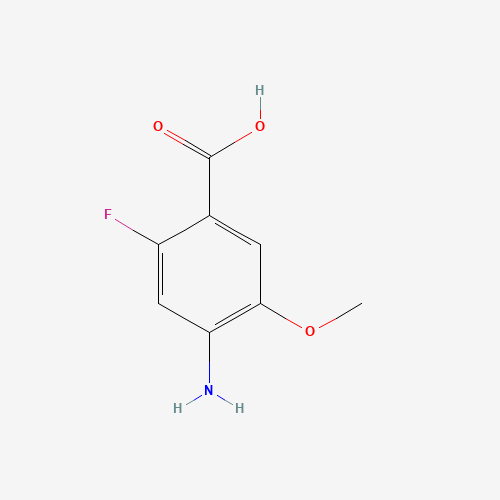 1001346-91-3 4-Amino-2-fluoro-5-methoxybenzoic acid chemical structure