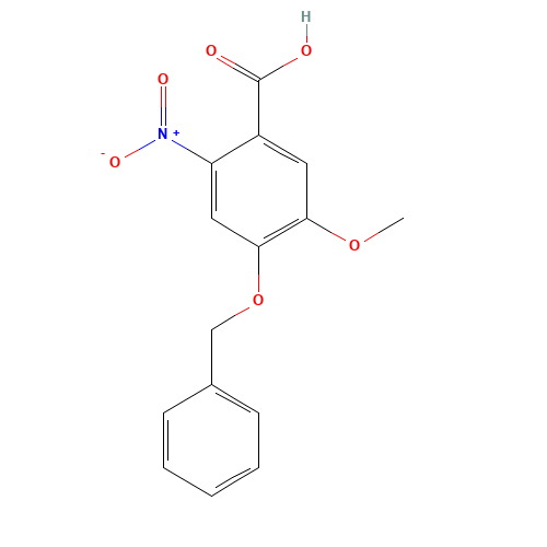 60547-92-4 4-BENZYLOXY-5-METHOXY-2-NITRO-BENZOIC ACID chemical structure