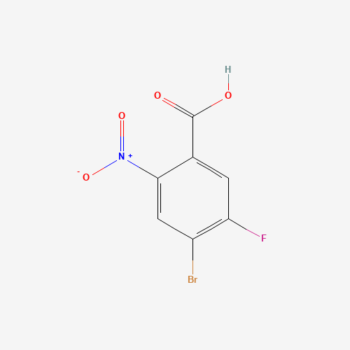 1020717-99-0 2-nitro-4-Bromo-5-fluorobenzoic acid chemical structure