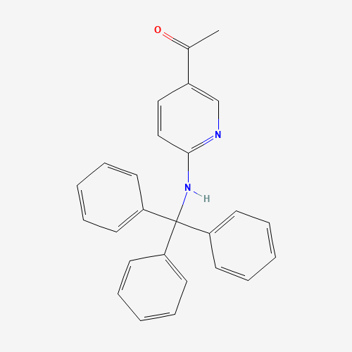49647-11-2 1-[6-(TRITYL-AMINO)-PYRIDIN-3-YL]-ETHANONE chemical structure