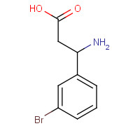 117391-50-1 3-Amino-3-(3-bromophenyl)propanoic acid chemical structure