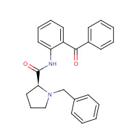 96293-17-3 N-(2-Benzoylphenyl)-1-benzyl-L-prolinamide chemical structure