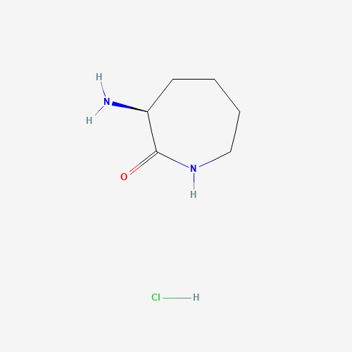 26081-07-2 3-Amino-2-azepanone hydrochloride (1:1) chemical structure