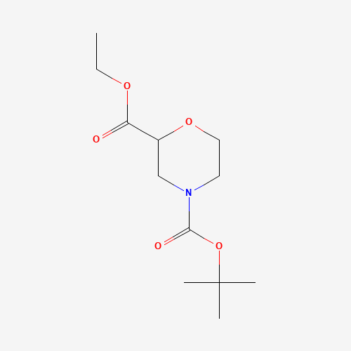 768371-16-0 O4-tert-butyl O2-ethyl morpholine-2,4-dicarboxylate chemical structure