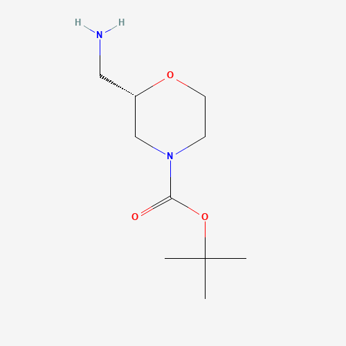 879403-42-6 2-Methyl-2-propanyl (2S)-2-(aminomethyl)-4-morpholinecarboxylate chemical structure