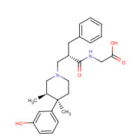 170098-38-1 N-{(2S)-2-Benzyl-3-[(3R,4R)-4-(3-hydroxyphenyl)-3,4-dimethyl-1-piperidinyl]propanoyl}glycine chemical structure