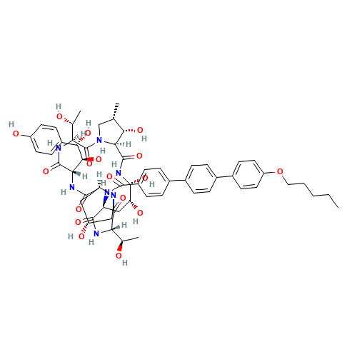 166663-25-8 Anidulafungin chemical structure