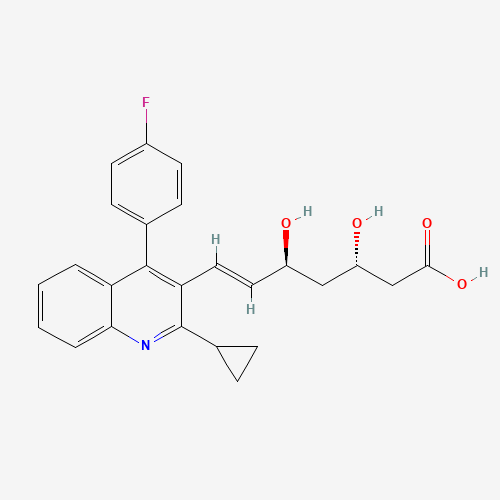 688735-41-3 (3S,5S,6E)-7-[2-Cyclopropyl-4-(4-fluorophenyl)-3-quinolinyl]-3,5-dihydroxy-6-heptenoic acid chemical structure