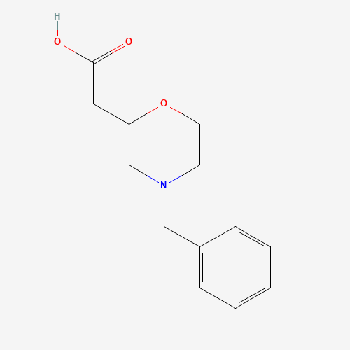 146944-27-6 (4-Benzyl-2-morpholinyl)acetic acid chemical structure