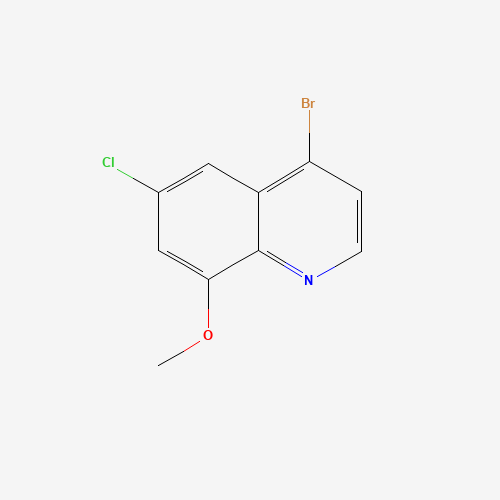 1189107-33-2 4-Bromo-6-chloro-8-methoxyquinoline chemical structure