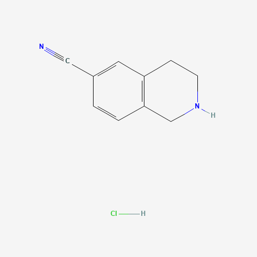 171084-93-8 1,2,3,4-Tetrahydro-6-isoquinolinecarbonitrile hydrochloride (1:1) chemical structure