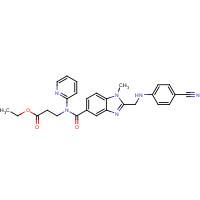 211915-84-3 Ethyl N-[(2-{[(4-cyanophenyl)amino]methyl}-1-methyl-1H-benzimidazol-5-yl)carbonyl]-N-pyridin-2-yl-b-alaninate chemical structure