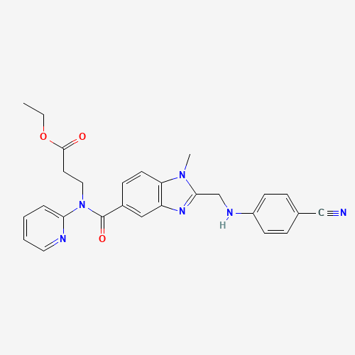 211915-84-3 Ethyl N-[(2-{[(4-cyanophenyl)amino]methyl}-1-methyl-1H-benzimidazol-5-yl)carbonyl]-N-pyridin-2-yl-b-alaninate chemical structure