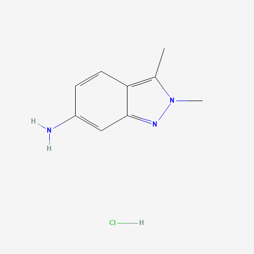635702-60-2 2,3-Dimethyl-2H-indazol-6-amine hydrochloride (1:1) chemical structure