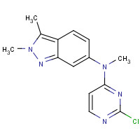 444731-75-3 N-(2-Chloro-4-pyrimidinyl)-N,2,3-trimethyl-2H-indazol-6-amine chemical structure