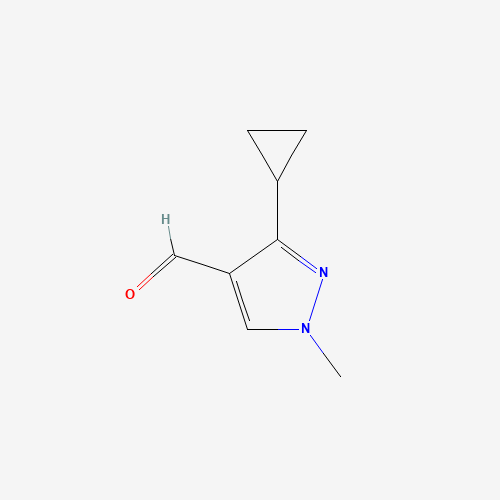 902837-67-6 3-cyclopropyl-1-methyl-1H-pyrazole-4-carbaldehyde chemical structure