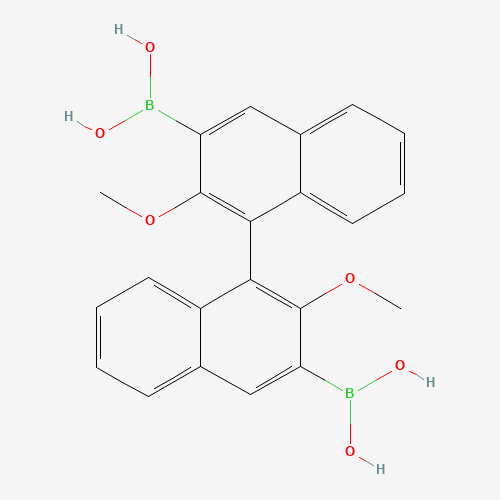 220204-00-2 (2,2'-Dimethoxy-1,1'-binaphthalene-3,3'-diyl)diboronic acid chemical structure
