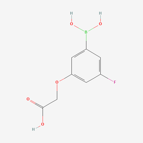913835-56-0 [3-(Dihydroxyboryl)-5-fluorophenoxy]acetic acid chemical structure