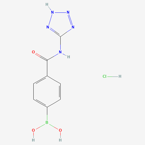 850568-31-9 [4-(1H-Tetrazol-5-ylcarbamoyl)phenyl]boronic acid hydrochloride (1:1) chemical structure