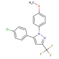 188817-13-2 5-(4-Chlorophenyl)-1-(4-methoxyphenyl)-3-(trifluoromethyl)-1H-pyrazole chemical structure