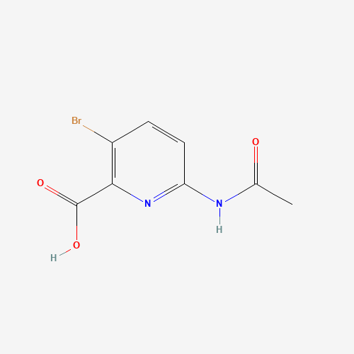 882430-69-5 6-Acetamido-3-bromo-2-pyridinecarboxylic acid chemical structure