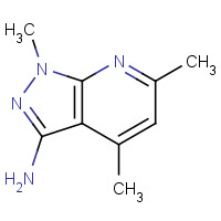 42951-66-6 1H-pyrazolo[3,4-b]pyridin-3-amine, 1,4,6-trimethyl- chemical structure