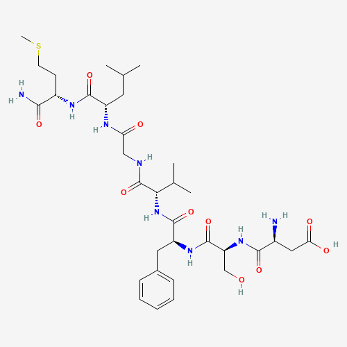 97559-35-8 L-a-Aspartyl-L-seryl-L-phenylalanyl-L-valylglycyl-L-leucyl-L-methioninamide chemical structure