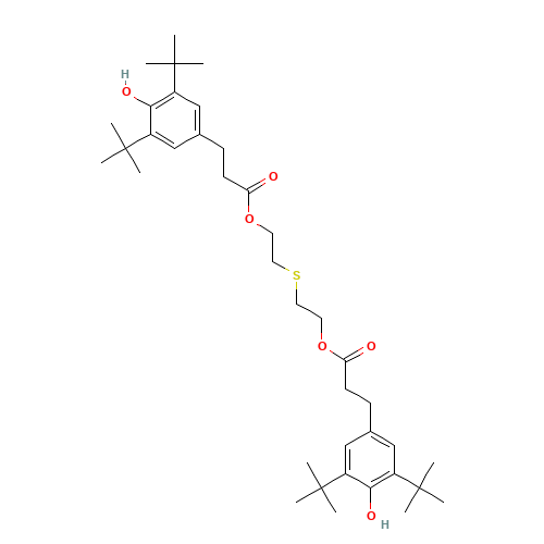 41484-35-9 thiodiethane-2,1-diyl bis[3-(3,5-di-tert-butyl-4-hydroxyphenyl)propanoate] chemical structure