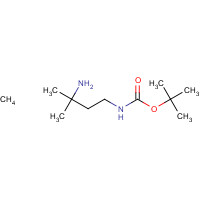 117361-35-3 tert-butyl N-(3-amino-3-methyl-butyl)carbamate hydrochloride chemical structure