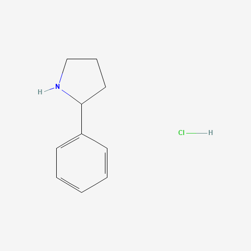 56586-12-0 2-phenylpyrrolidine hydrochloride chemical structure