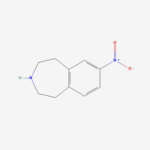 34583-83-0 7-Nitro-2,3,4,5-tetrahydro-1H-3-benzazepine chemical structure