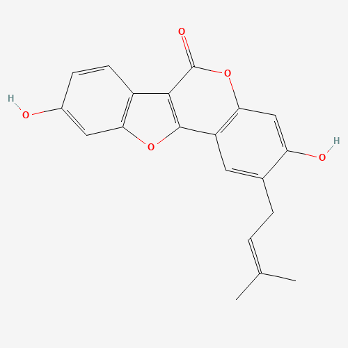 18642-23-4 6-(3-Methylbut-2-enyl)coumestrol chemical structure