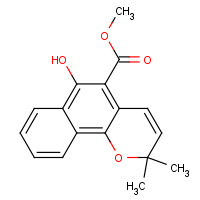 55481-88-4 Methyl 6-hydroxy-2,2-dimethyl-2H-benzo[h]chromene-5-carboxylate chemical structure