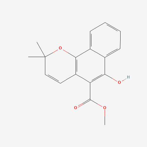 55481-88-4 Methyl 6-hydroxy-2,2-dimethyl-2H-benzo[h]chromene-5-carboxylate chemical structure