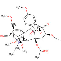 70578-24-4 (1a,3a,6a,14a,16b)-8-Acetoxy-20-ethyl-3,13-dihydroxy-1,6,16-trimethoxy-4-(methoxymethyl)aconitan-14-yl 4-methoxybenzoate chemical structure