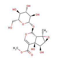 117479-87-5 Methyl (1aR,1bS,2S,5aR,6R,6aS)-2-(b-D-glucopyranosyloxy)-5a,6-dihydroxy-1a-methyl-1a,1b,2,5a,6,6a-hexahydrooxireno[4,5]cyclopenta[1,2-c]pyran-5-carboxylate chemical structure
