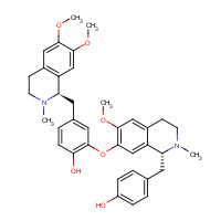2586-96-1 4-{[(1R)-6,7-Dimethoxy-2-methyl-1,2,3,4-tetrahydroisoquinolin-1-yl]methyl}-2-{[(1R)-1-(4-hydroxybenzyl)-6-methoxy-2-methyl-1,2,3,4-tetrahydroisoquinolin-7-yl]oxy}phenol chemical structure
