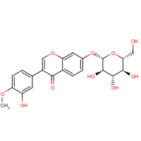20633-67-4 3-(3-Hydroxy-4-methoxyphenyl)-4-oxo-4H-chromen-7-yl b-D-glucopyranoside chemical structure