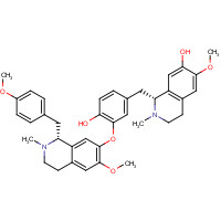 6817-41-0 (1R)-1-(4-Hydroxy-3-{[(1R)-6-methoxy-1-(4-methoxybenzyl)-2-methyl-1,2,3,4-tetrahydroisoquinolin-7-yl]oxy}benzyl)-6-methoxy-2-methyl-1,2,3,4-tetrahydroisoquinolin-7-ol chemical structure