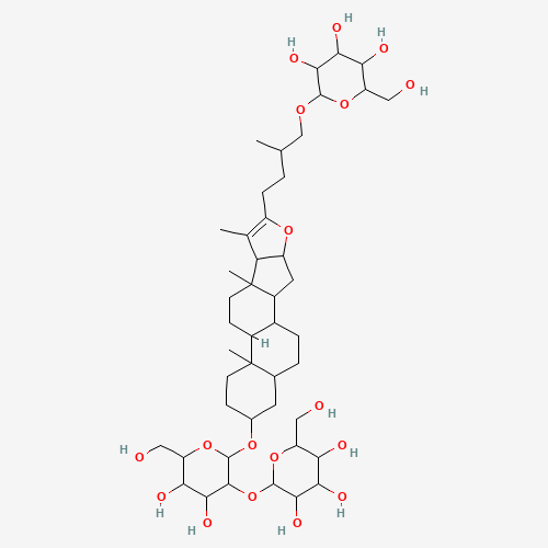 139051-27-7 (8ξ,9ξ,14ξ)-26-(b-D-Glucopyranosyloxy)furost-20(22)-en-3-yl 2-O-b-D-glucopyranosyl-b-D-galactopyranoside chemical structure