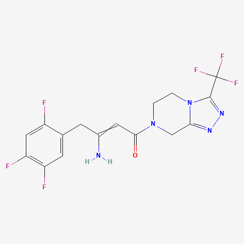 847445-81-2 (2Z)-3-Amino-1-[3-(trifluoromethyl)-5,6-dihydro[1,2,4]triazolo[4,3-a]pyrazin-7(8H)-yl]-4-(2,4,5-trifluorophenyl)but-2-en-1-one chemical structure