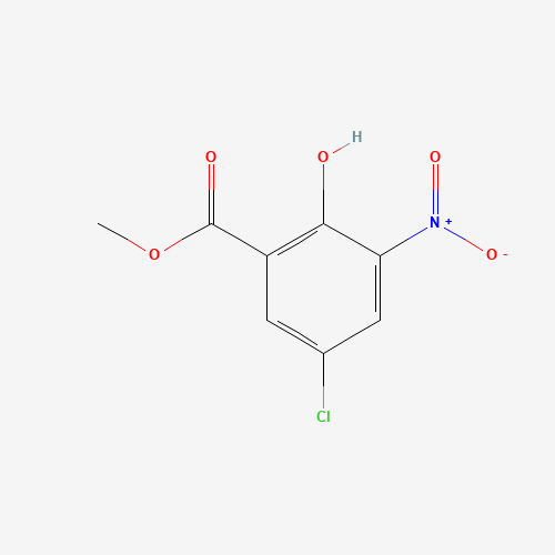 5043-79-8 benzoic acid, 5-chloro-2-hydroxy-3-nitro-, methyl ester chemical structure