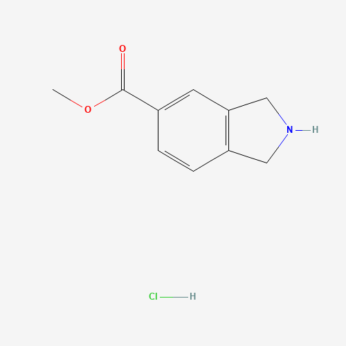 127168-93-8 Methyl 5-isoindolinecarboxylate hydrochloride (1:1) chemical structure