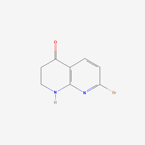 64942-87-6 7-Bromo-2,3-dihydro-1,8-naphthyridin-4(1H)-one chemical structure