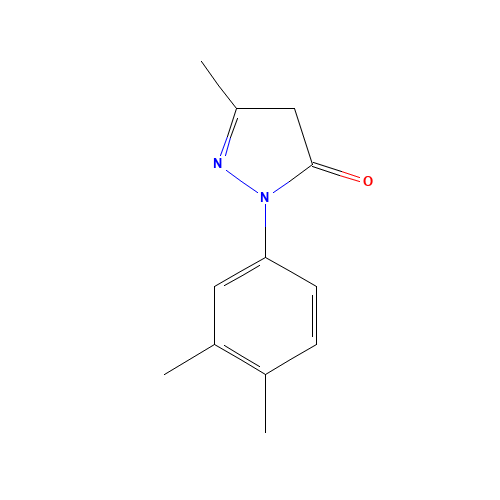 18048-64-1 2-(3,4-Dimethylphenyl)-5-methyl-1,2-dihydro-3H-pyrazol-3-one chemical structure