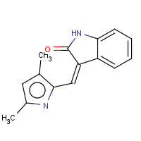 204005-46-9 (3Z)-3-[(3,5-Dimethyl-1H-pyrrol-2-yl)methylene]-1,3-dihydro-2H-indol-2-one chemical structure