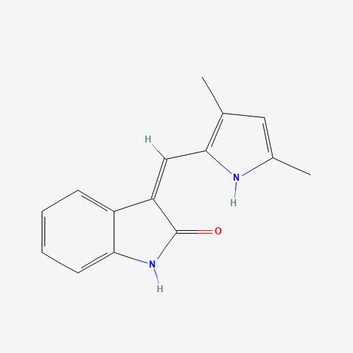 204005-46-9 (3Z)-3-[(3,5-Dimethyl-1H-pyrrol-2-yl)methylene]-1,3-dihydro-2H-indol-2-one chemical structure
