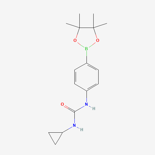 874297-79-7 1-Cyclopropyl-3-[4-(4,4,5,5-tetramethyl-1,3,2-dioxaborolan-2-yl)phenyl]urea chemical structure