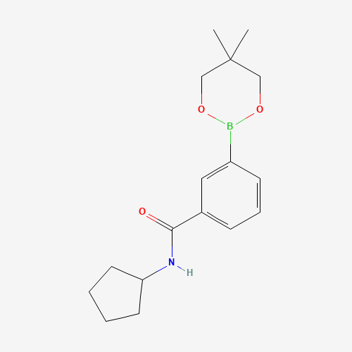 850567-45-2 N-Cyclopentyl-3-(5,5-dimethyl-1,3,2-dioxaborinan-2-yl)benzamide chemical structure